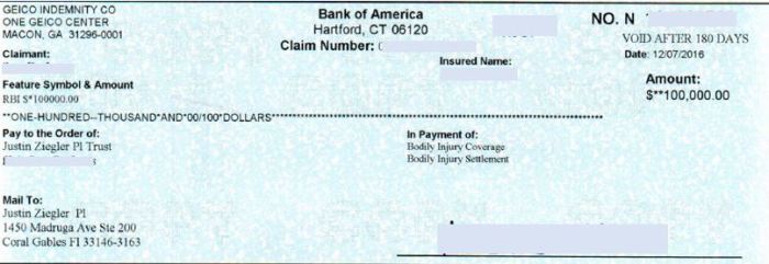 Hiatal hernia car accident settlement
