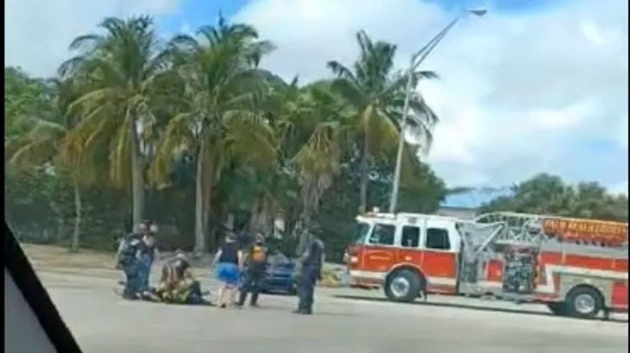 Accident lantana road today