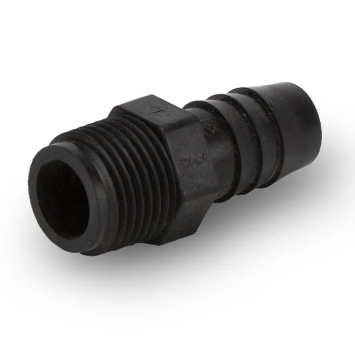 Barbed air hose fittings