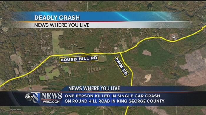 Crash injured dead wtop investigate killed Fatal car accident in king george va yesterday