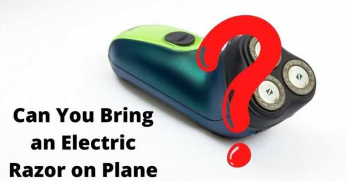 Plane electric can razor bring an Plane electric can razor bring an