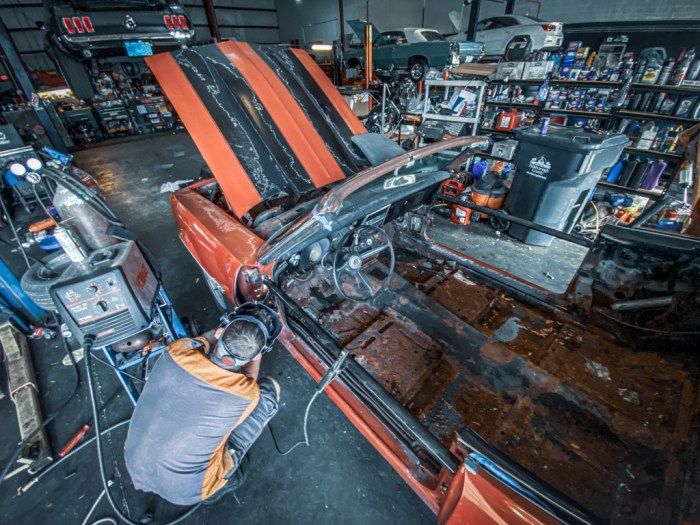 Classic car repair