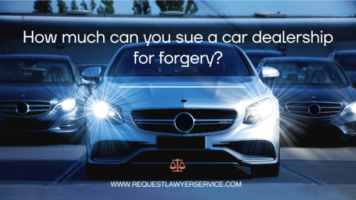 How to sue a car dealership