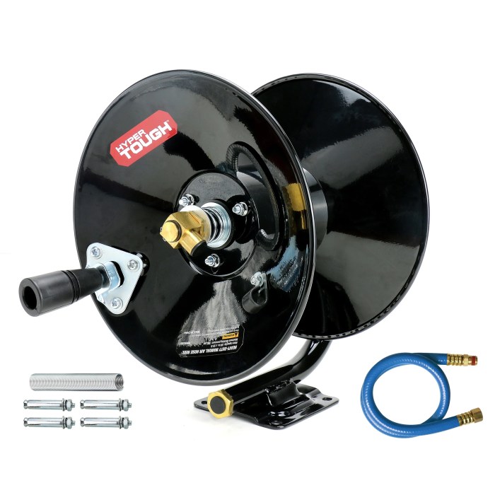 Heavy duty air hose reel