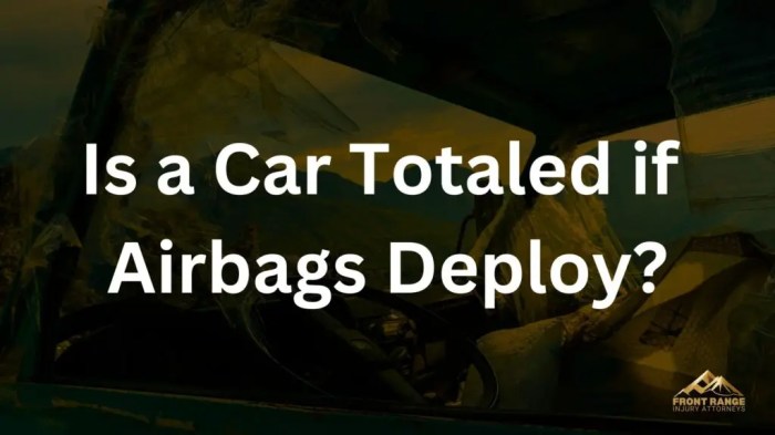If your airbags deploy is your car totaled