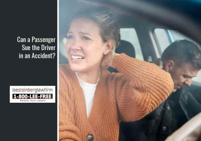 Can a passenger sue the driver in an accident