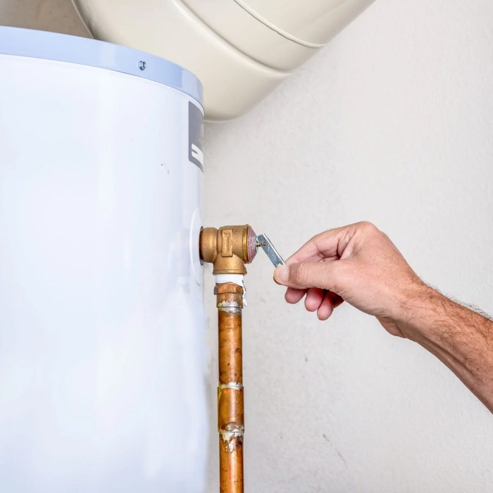 Water heater pressure relief valve leaking