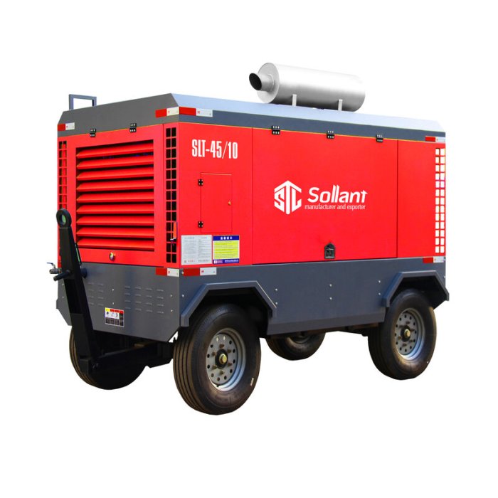 Diesel portable air compressor