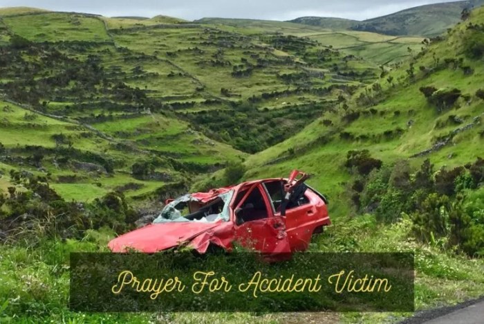 Prayer for car accident victim