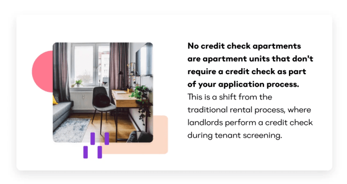 No credit check housing