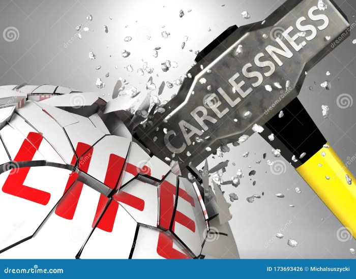 Carelessness is to accident as medicine is to