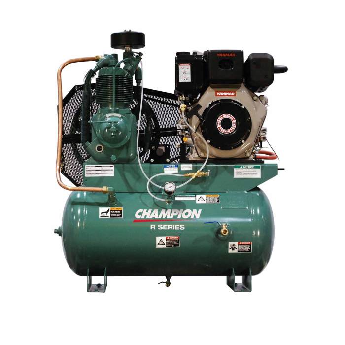 Air compressor gas engine