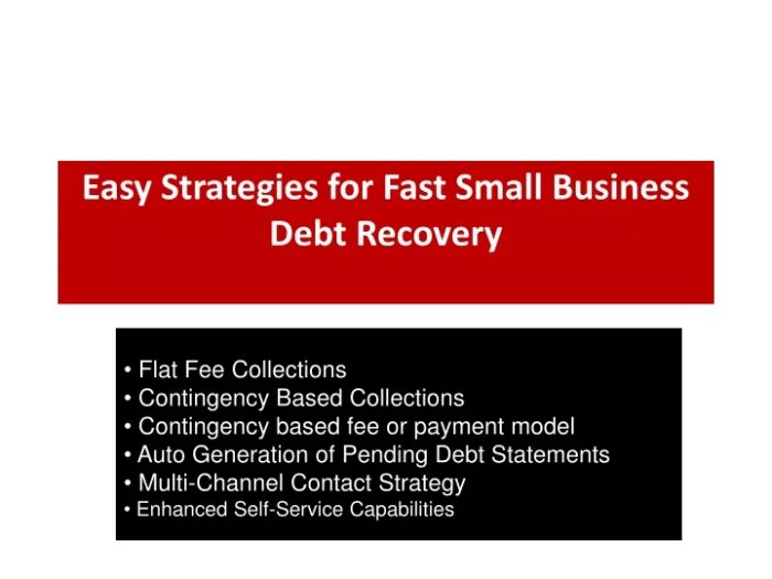 Small business debt recovery