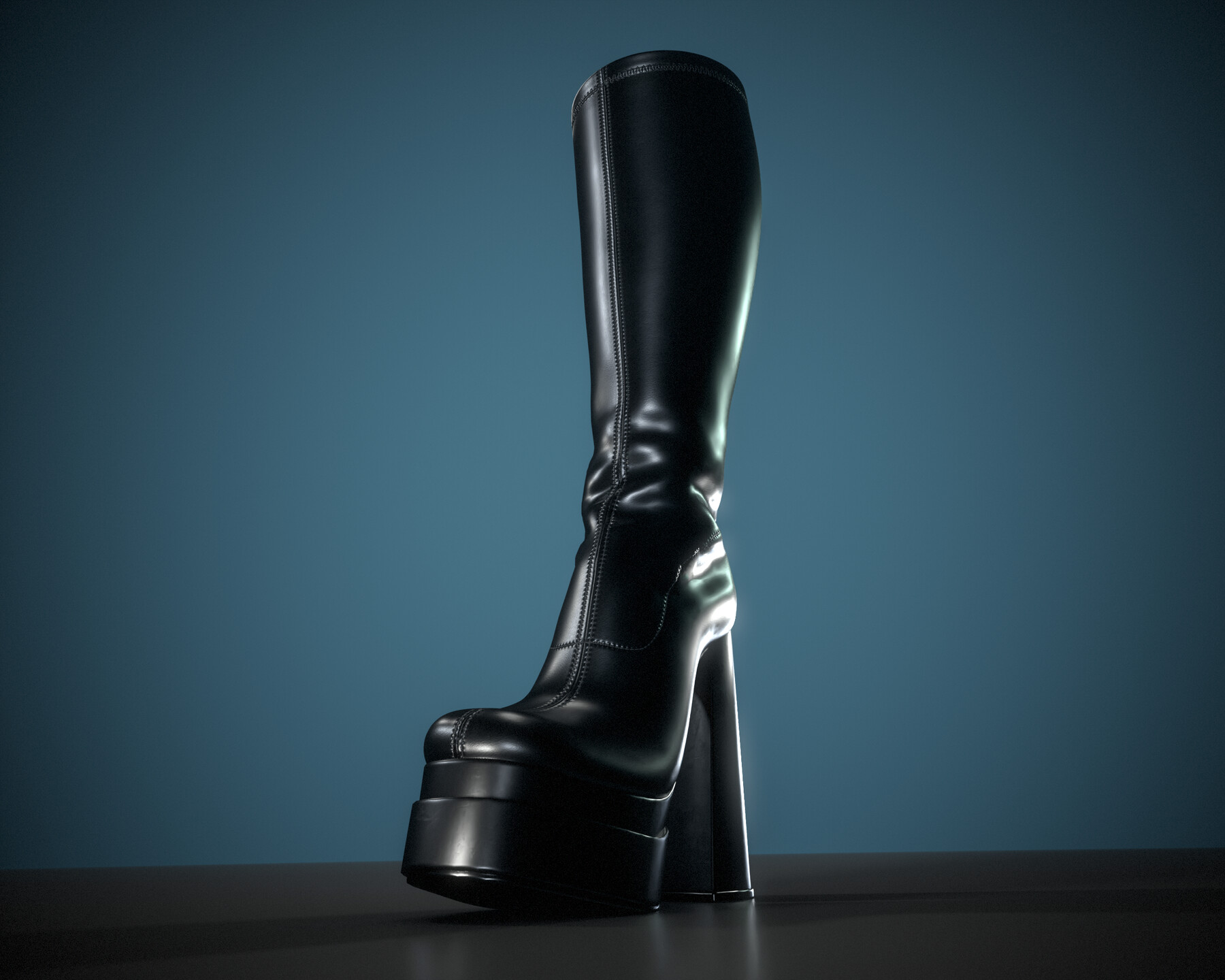 Boots platform knee high guide streets Boots platform knee high guide streets