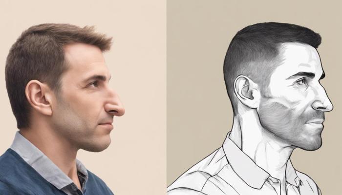 Guys nose jobs before after