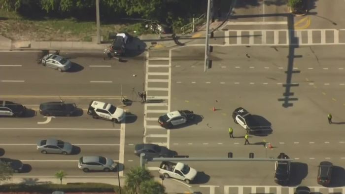 Boynton struck bicyclist collision wptv collided