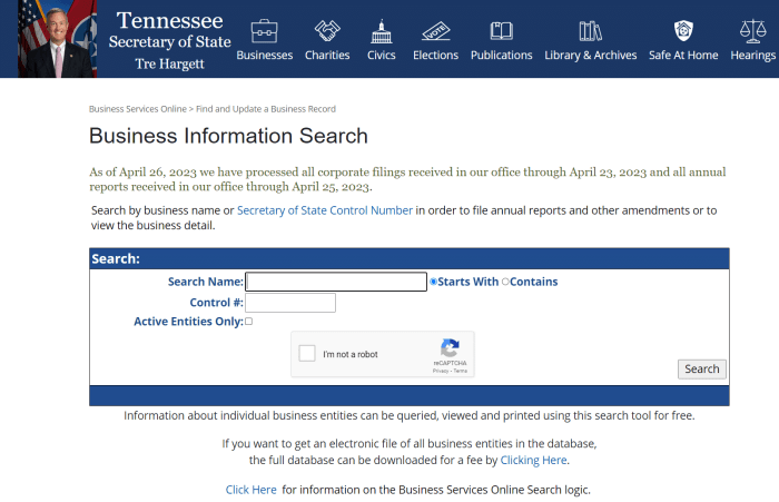 Tennessee secretary corporation entity tn state business search slideshare Tennessee secretary corporation entity tn state business search slideshare