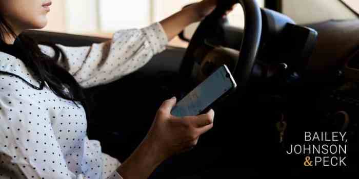 Texting and driving accident lawyer